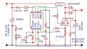 Diagrama inversor booster DC/DC