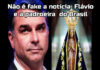 Não é fake a notícia Flávio Bolsonaro e a padroeira do Brasil