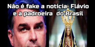 Não é fake a notícia Flávio Bolsonaro e a padroeira do Brasil